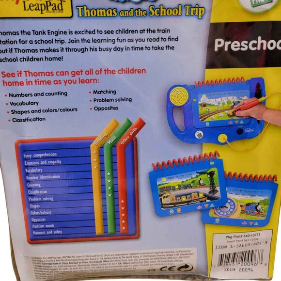 My First LeapPad Thomas the Train & Friends and the School Trip Cartridge & book - Picture 2 of 6